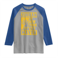 Zohran Mamdani NYC Mayor Raglan Shirt Funny Cool Trendy Progressive - Wonder Print Shop