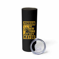 Zohran Mamdani NYC Mayor Skinny Tumbler Funny Cool Trendy Progressive - Wonder Print Shop