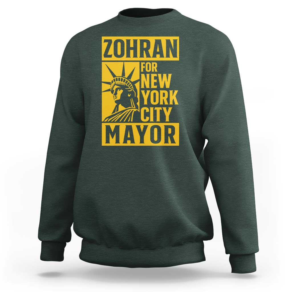 Zohran Mamdani NYC Mayor Sweatshirt Funny Cool Trendy Progressive - Wonder Print Shop