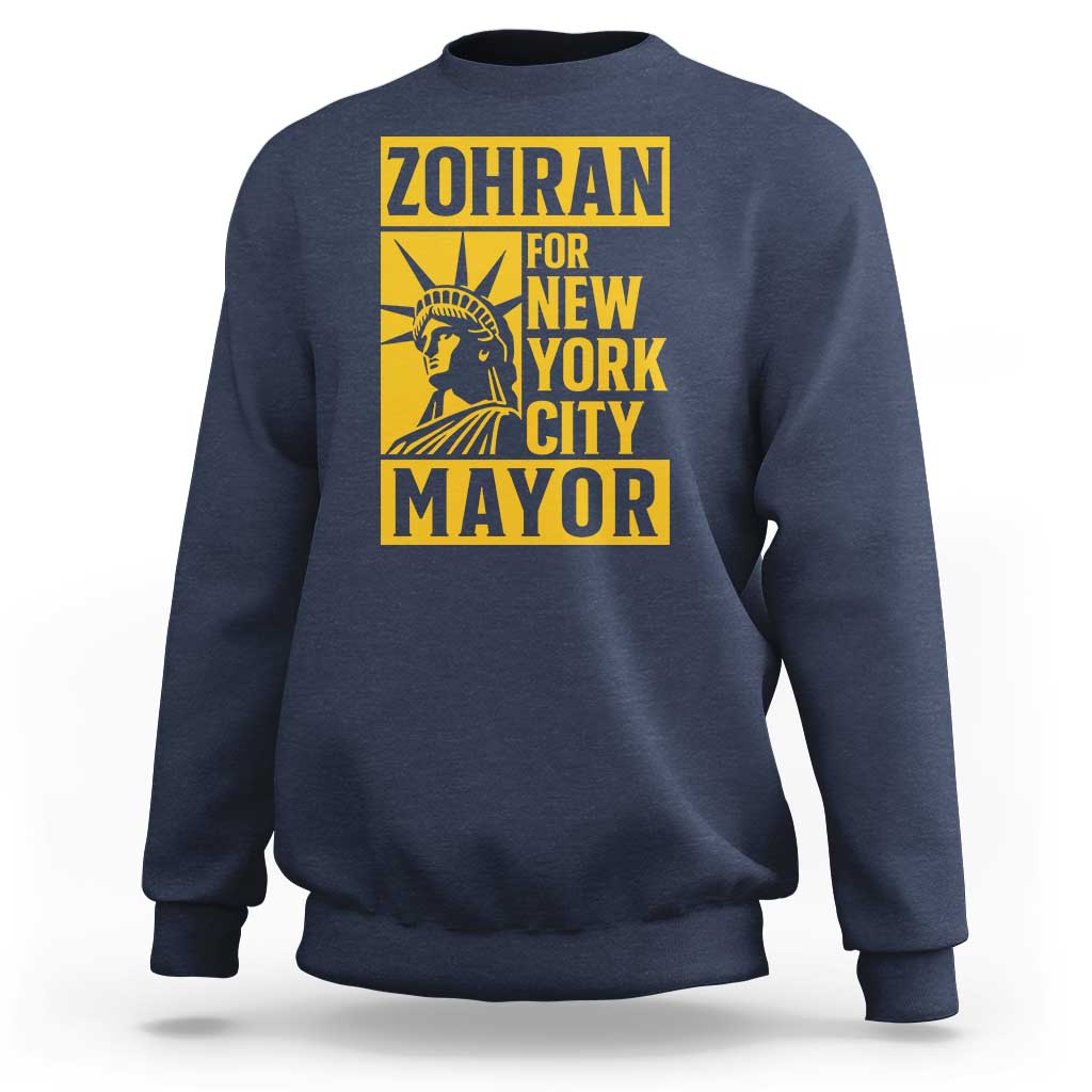 Zohran Mamdani NYC Mayor Sweatshirt Funny Cool Trendy Progressive - Wonder Print Shop