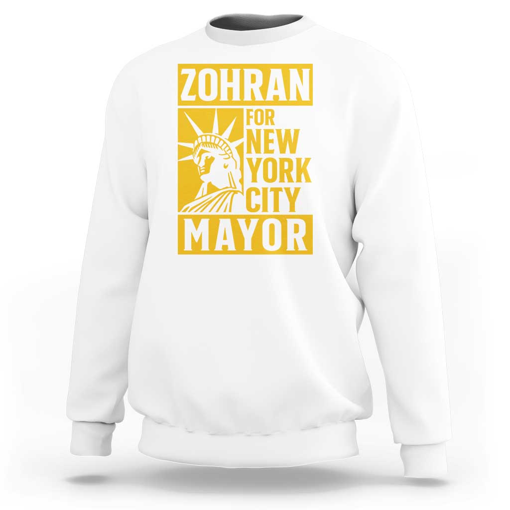 Zohran Mamdani NYC Mayor Sweatshirt Funny Cool Trendy Progressive - Wonder Print Shop