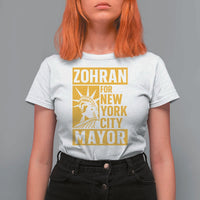 Zohran Mamdani NYC Mayor T Shirt For Women Funny Cool Trendy Progressive - Wonder Print Shop