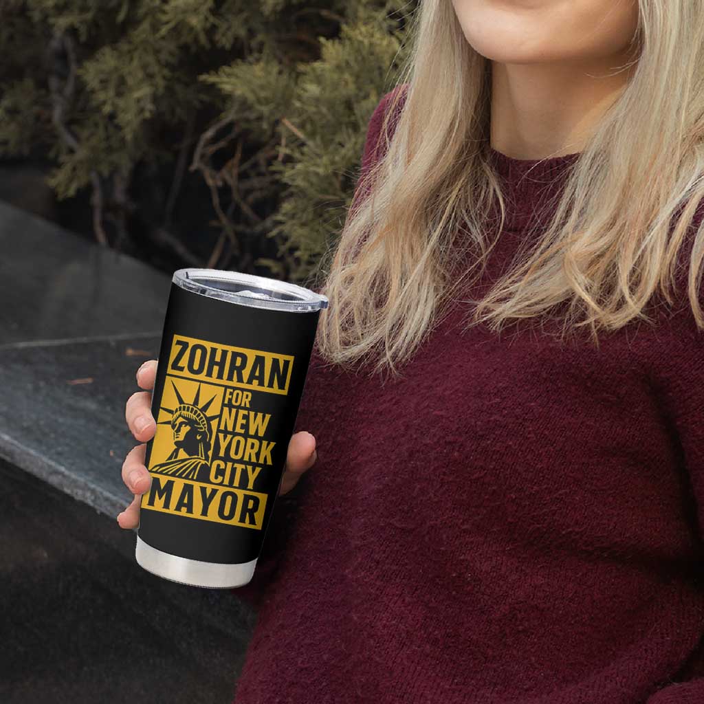Zohran Mamdani NYC Mayor Tumbler Cup Funny Cool Trendy Progressive - Wonder Print Shop
