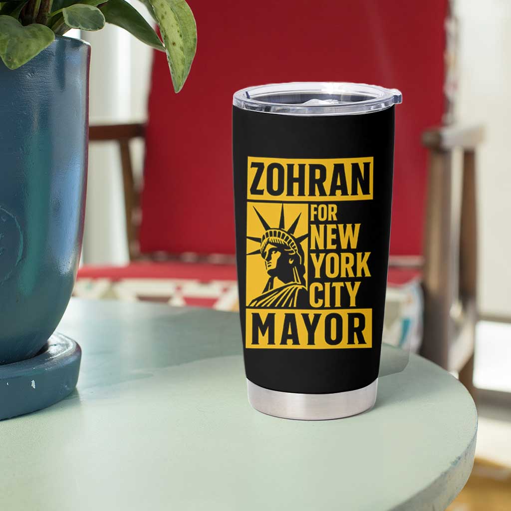 Zohran Mamdani NYC Mayor Tumbler Cup Funny Cool Trendy Progressive - Wonder Print Shop