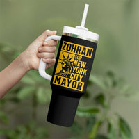 Zohran Mamdani NYC Mayor Tumbler With Handle Funny Cool Trendy Progressive - Wonder Print Shop