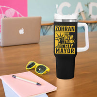Zohran Mamdani NYC Mayor Tumbler With Handle Funny Cool Trendy Progressive - Wonder Print Shop