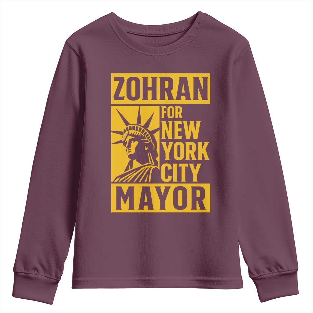 Zohran Mamdani NYC Mayor Youth Sweatshirt Funny Cool Trendy Progressive - Wonder Print Shop