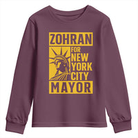 Zohran Mamdani NYC Mayor Youth Sweatshirt Funny Cool Trendy Progressive - Wonder Print Shop