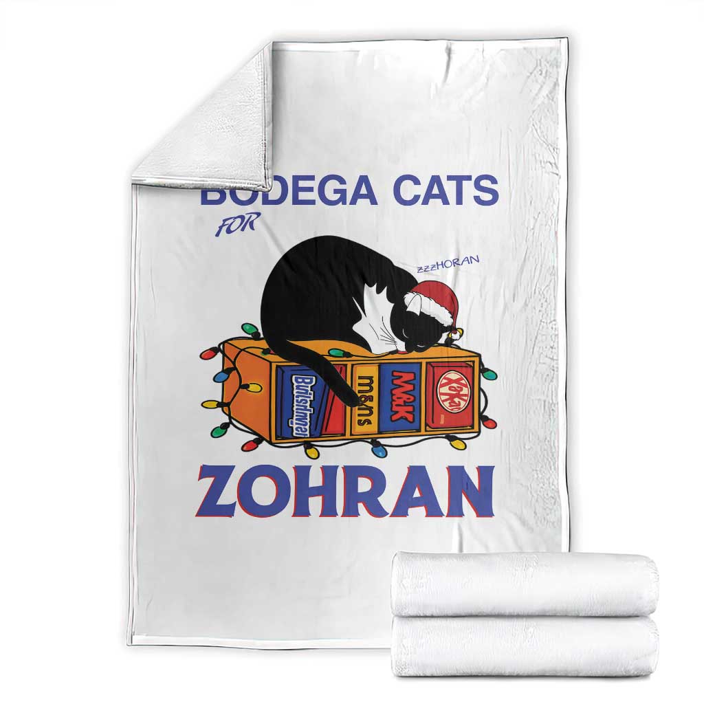 Bodega Cats of New York Throw Blanket Funny Cat NYC Christmas - Wonder Print Shop