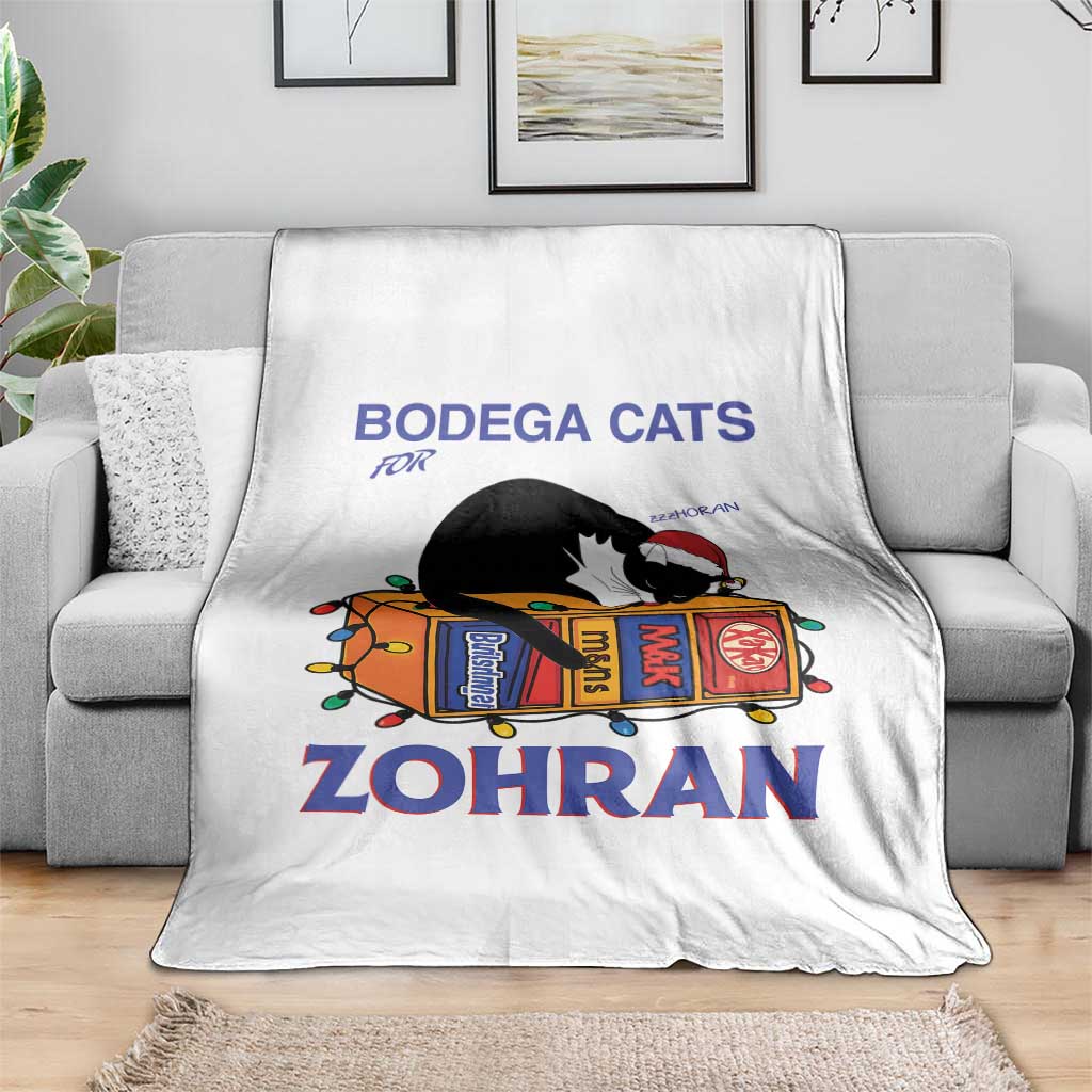 Bodega Cats of New York Throw Blanket Funny Cat NYC Christmas - Wonder Print Shop