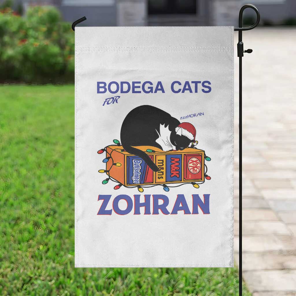 Bodega Cats of New York Garden Flag Funny Cat NYC Christmas - Wonder Print Shop