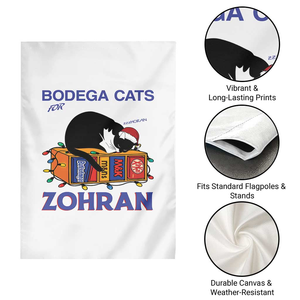 Bodega Cats of New York Garden Flag Funny Cat NYC Christmas - Wonder Print Shop