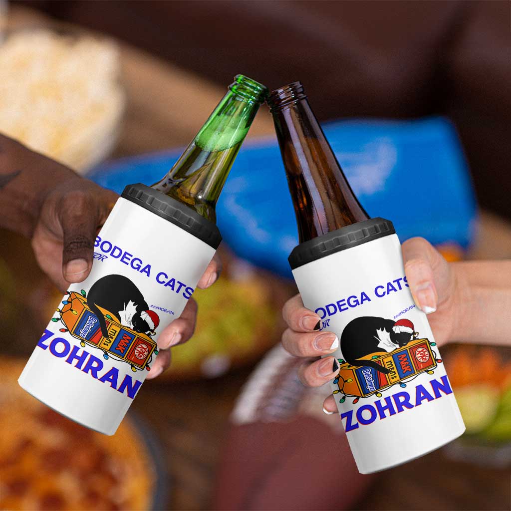 Bodega Cats of New York 4 in 1 Can Cooler Tumbler Funny Cat NYC Christmas - Wonder Print Shop