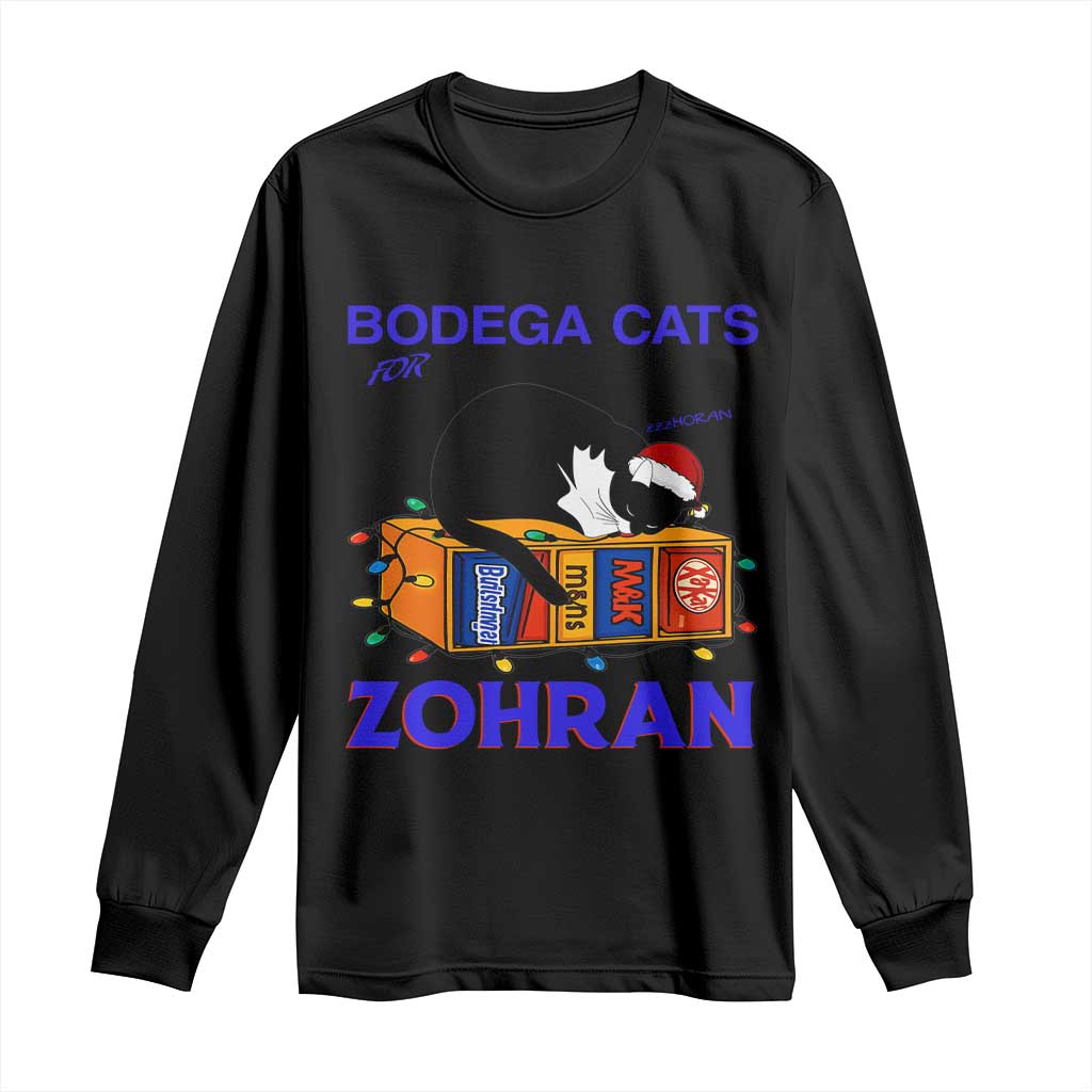 Bodega Cats of New York Long Sleeve Shirt Funny Cat NYC Christmas - Wonder Print Shop