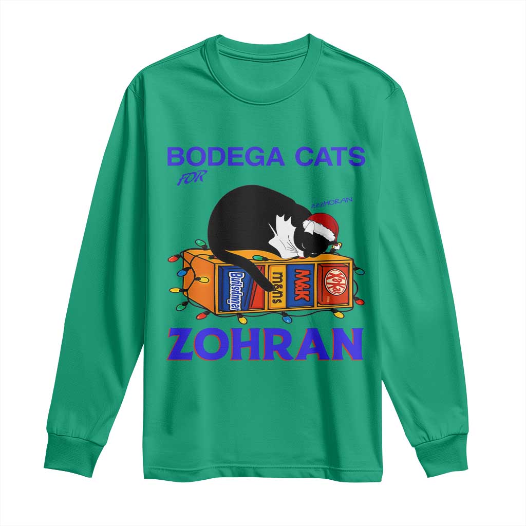 Bodega Cats of New York Long Sleeve Shirt Funny Cat NYC Christmas - Wonder Print Shop