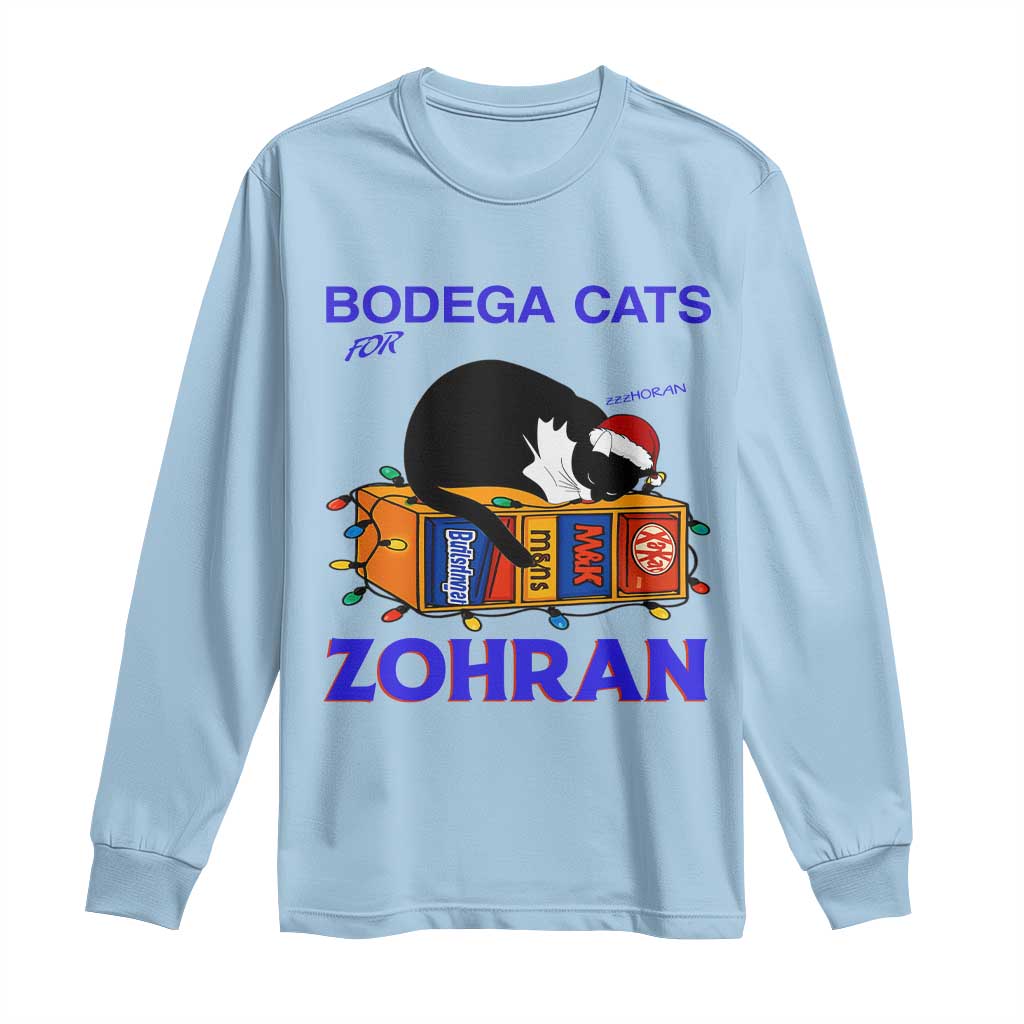 Bodega Cats of New York Long Sleeve Shirt Funny Cat NYC Christmas - Wonder Print Shop