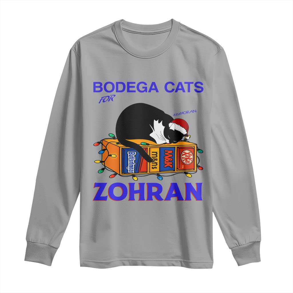 Bodega Cats of New York Long Sleeve Shirt Funny Cat NYC Christmas - Wonder Print Shop