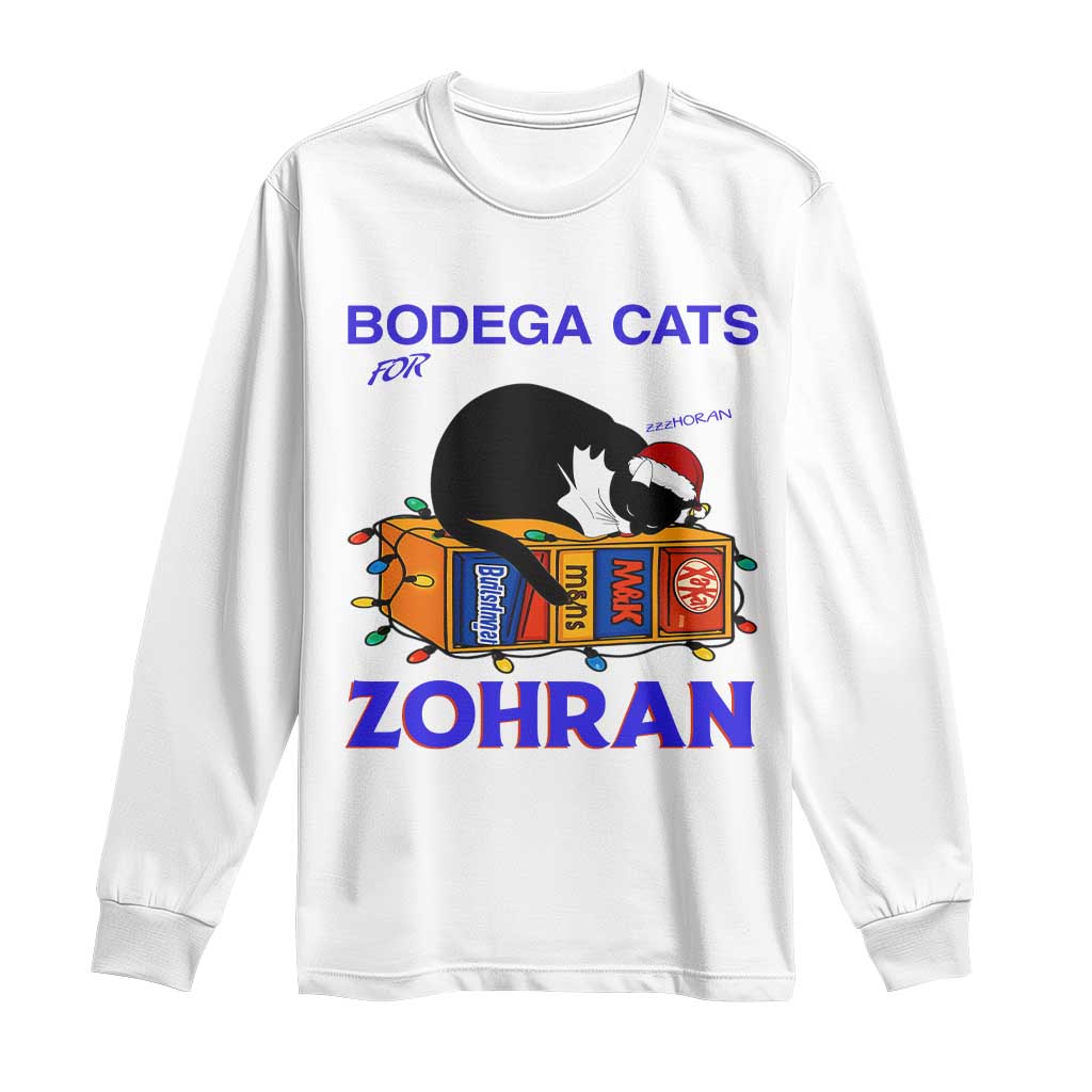 Bodega Cats of New York Long Sleeve Shirt Funny Cat NYC Christmas - Wonder Print Shop