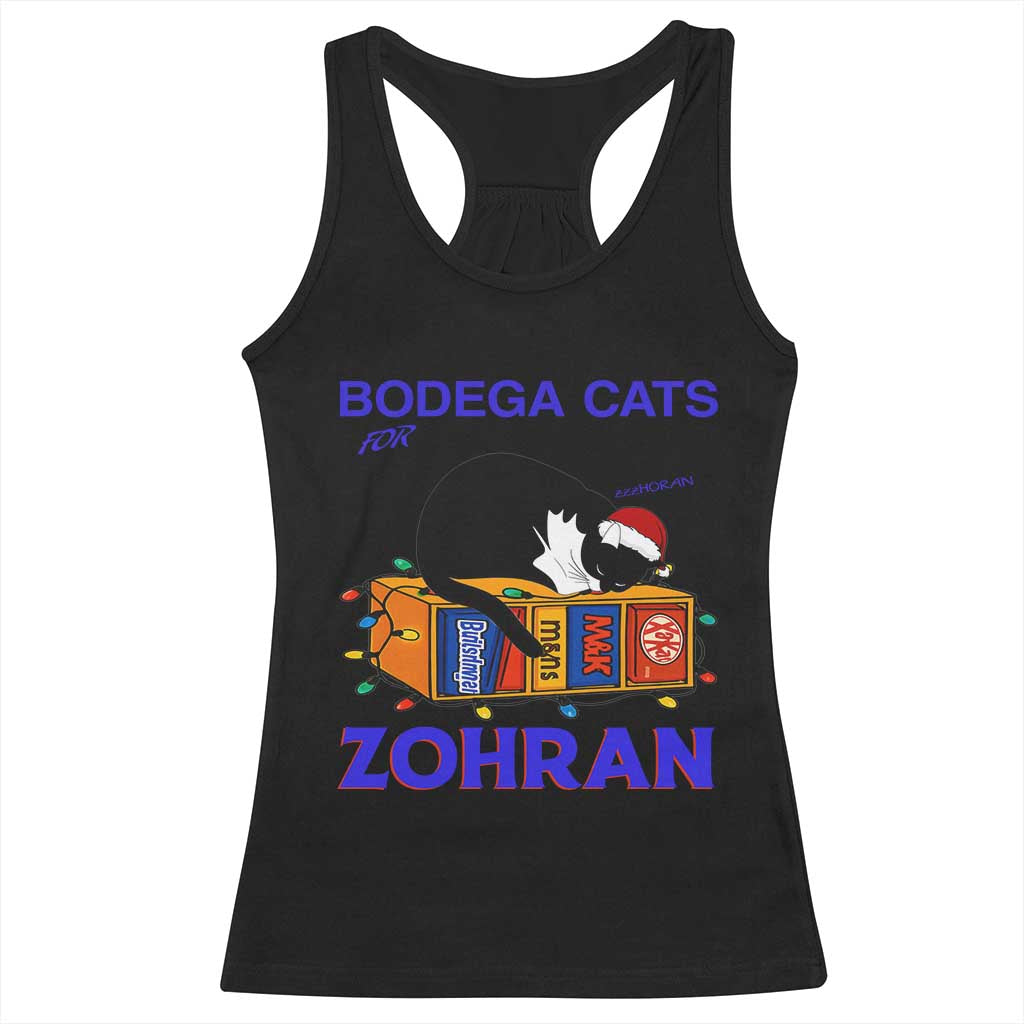 Bodega Cats of New York Racerback Tank Top Funny Cat NYC Christmas - Wonder Print Shop
