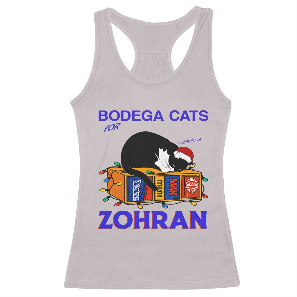 Bodega Cats of New York Racerback Tank Top Funny Cat NYC Christmas - Wonder Print Shop