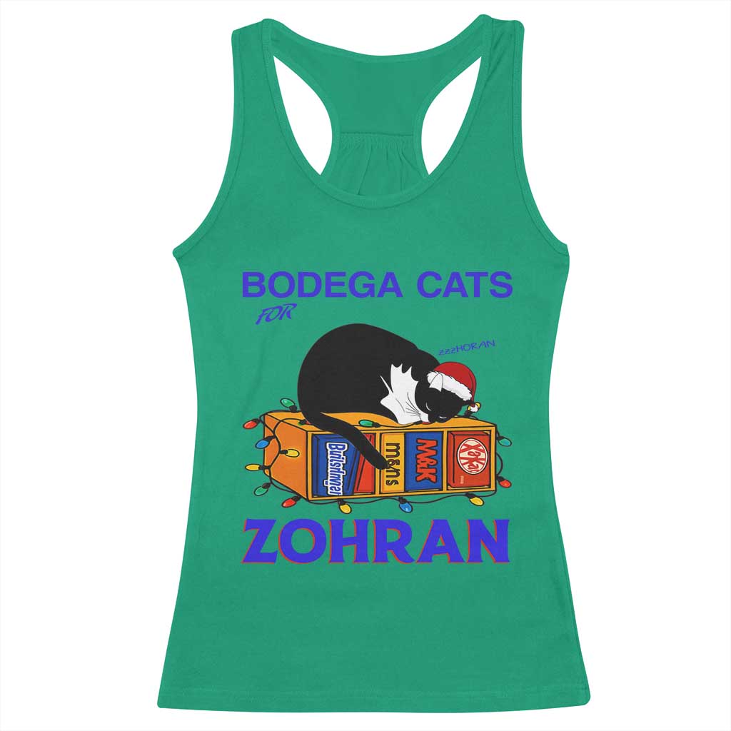 Bodega Cats of New York Racerback Tank Top Funny Cat NYC Christmas - Wonder Print Shop