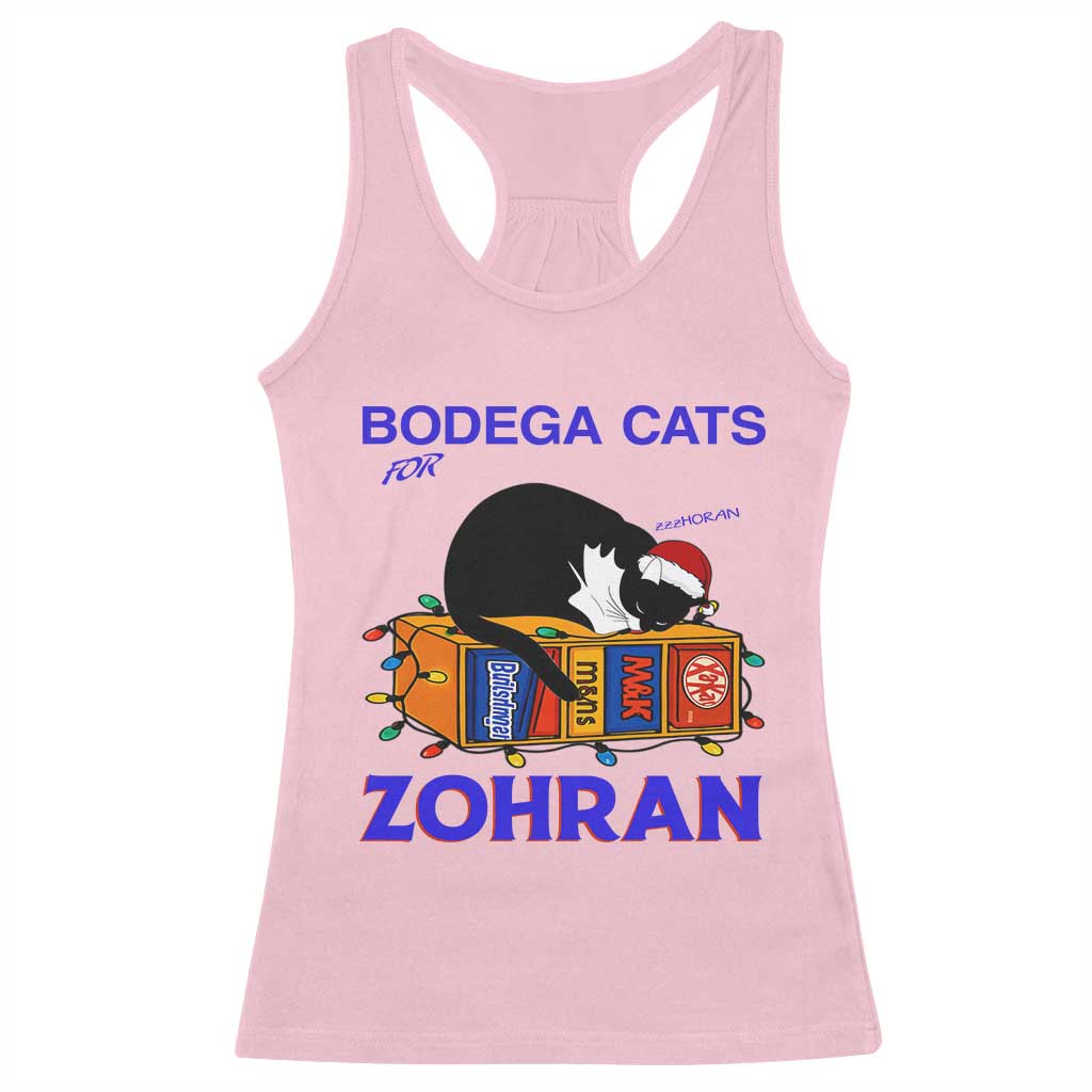 Bodega Cats of New York Racerback Tank Top Funny Cat NYC Christmas - Wonder Print Shop