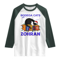 Bodega Cats of New York Raglan Shirt Funny Cat NYC Christmas - Wonder Print Shop