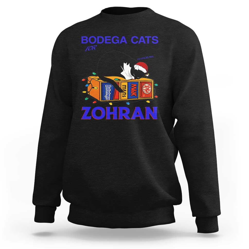Bodega Cats of New York Sweatshirt Funny Cat NYC Christmas - Wonder Print Shop