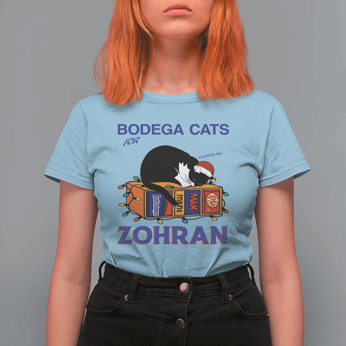 Bodega Cats of New York T Shirt For Women Funny Cat NYC Christmas - Wonder Print Shop