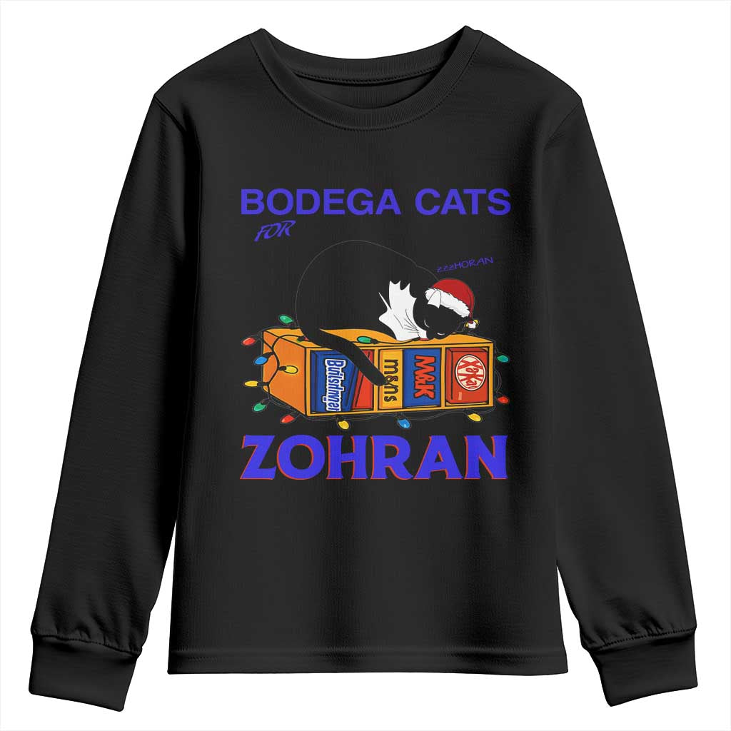 Bodega Cats of New York Youth Sweatshirt Funny Cat NYC Christmas - Wonder Print Shop