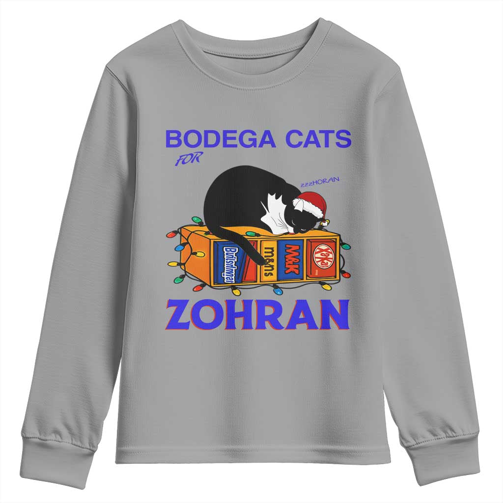Bodega Cats of New York Youth Sweatshirt Funny Cat NYC Christmas - Wonder Print Shop