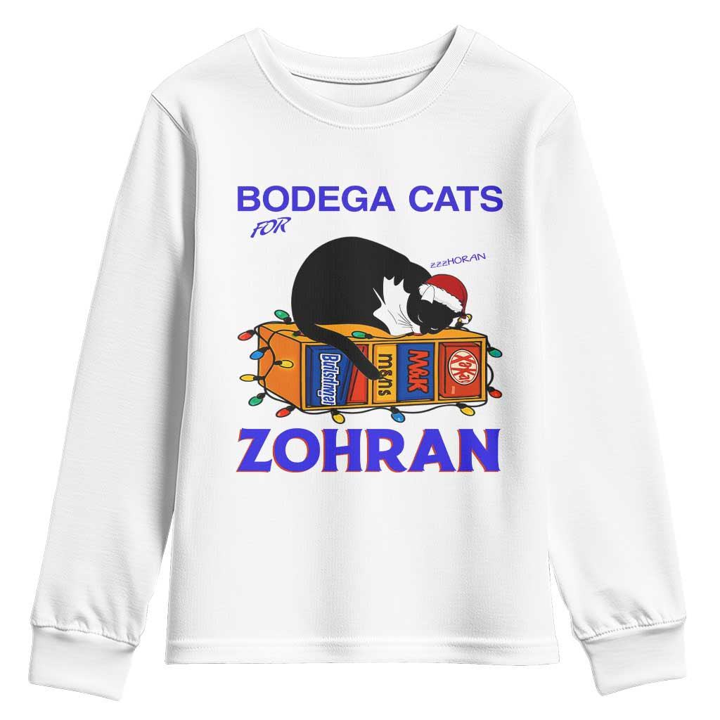 Bodega Cats of New York Youth Sweatshirt Funny Cat NYC Christmas - Wonder Print Shop