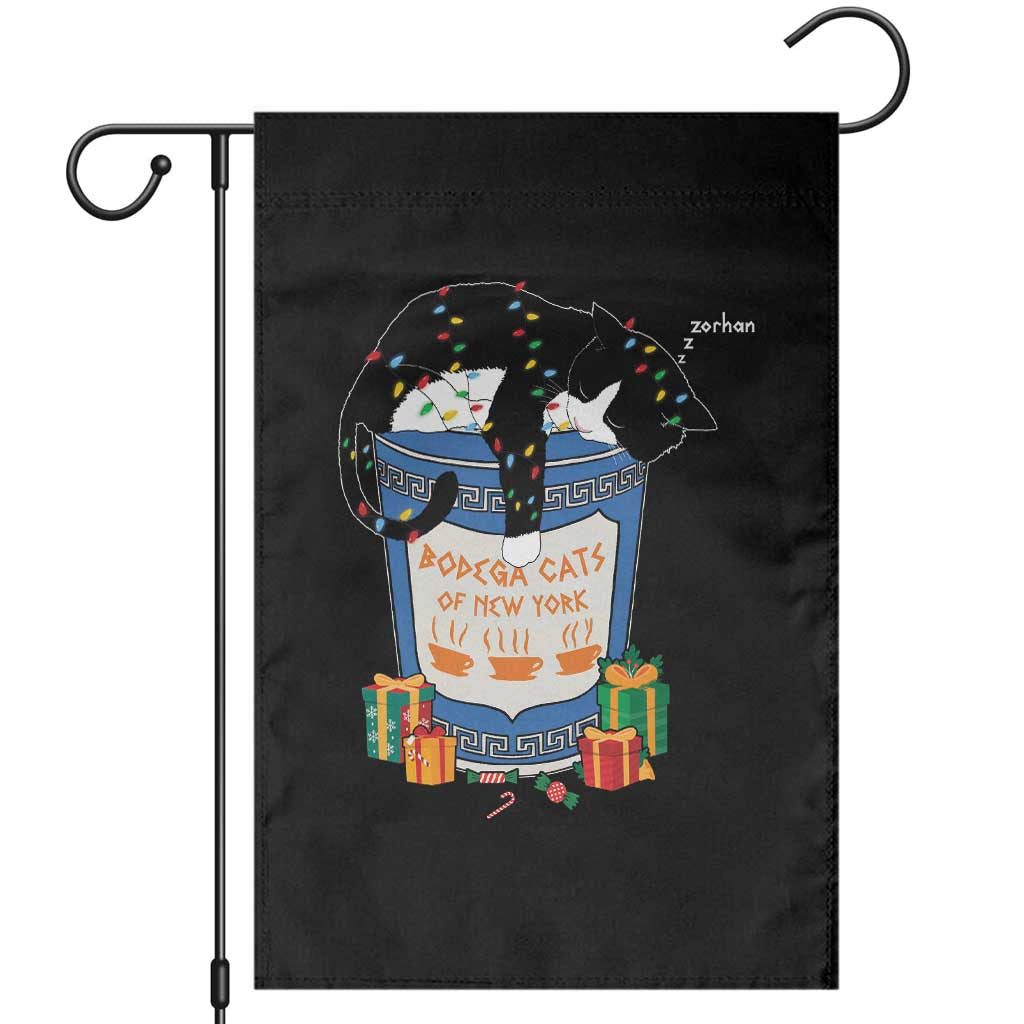 Bodega Cats of New York Garden Flag Funny Democrat Christmas - Wonder Print Shop