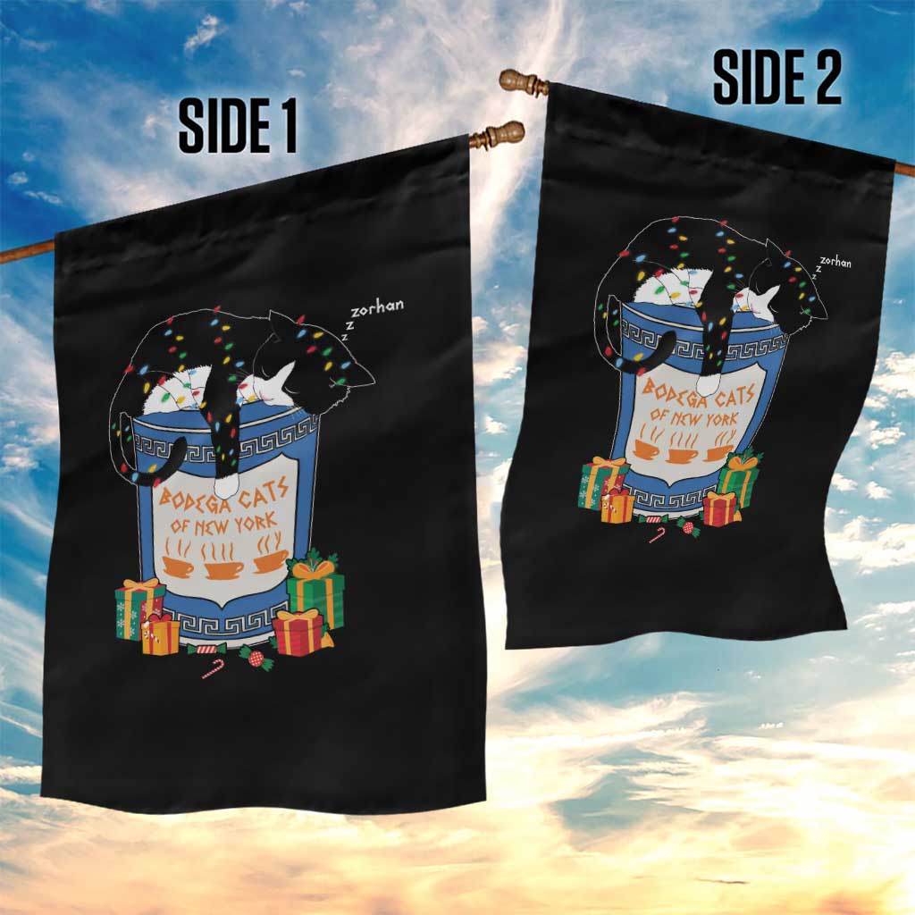 Bodega Cats of New York Garden Flag Funny Democrat Christmas - Wonder Print Shop