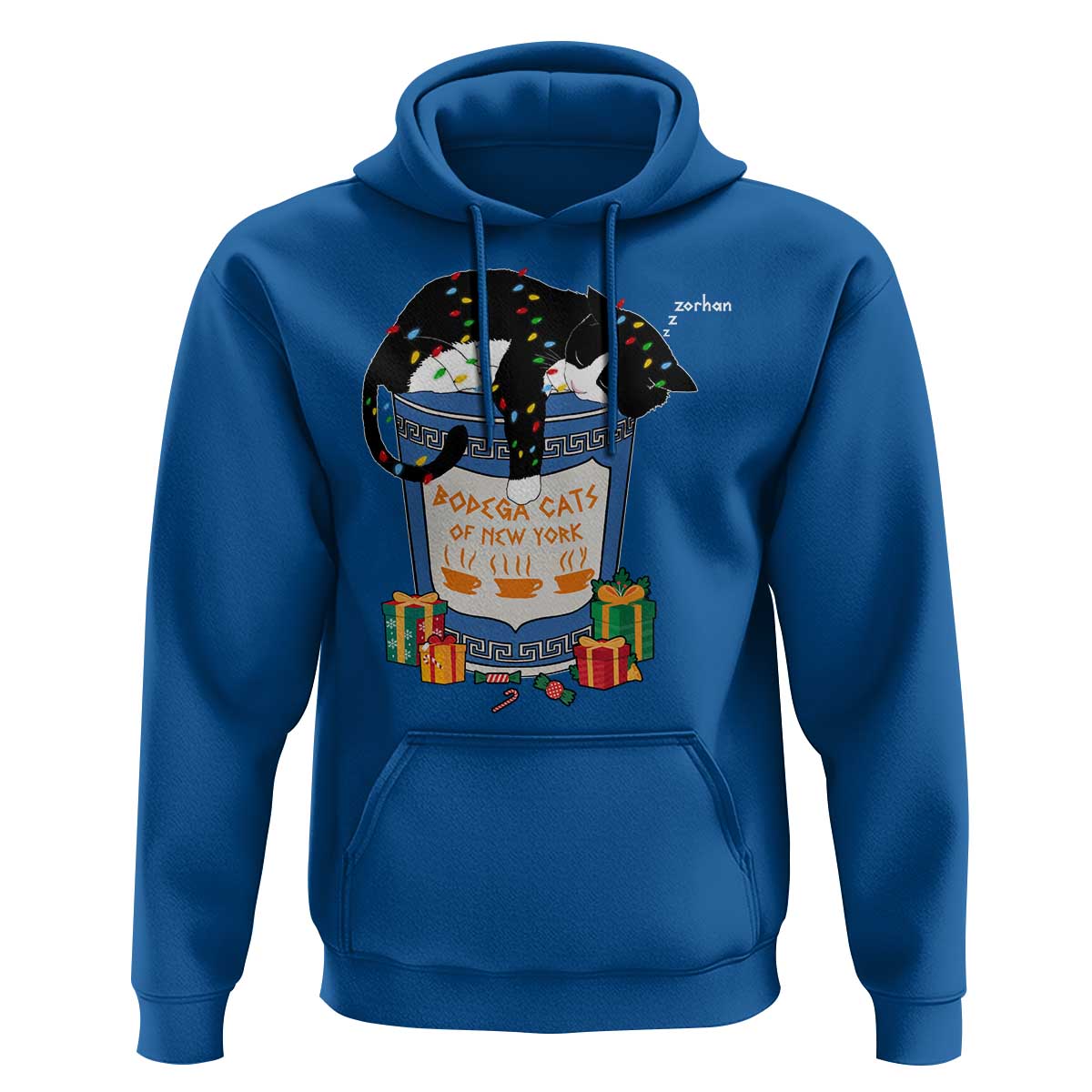 Bodega Cats of New York Hoodie Funny Democrat Christmas - Wonder Print Shop