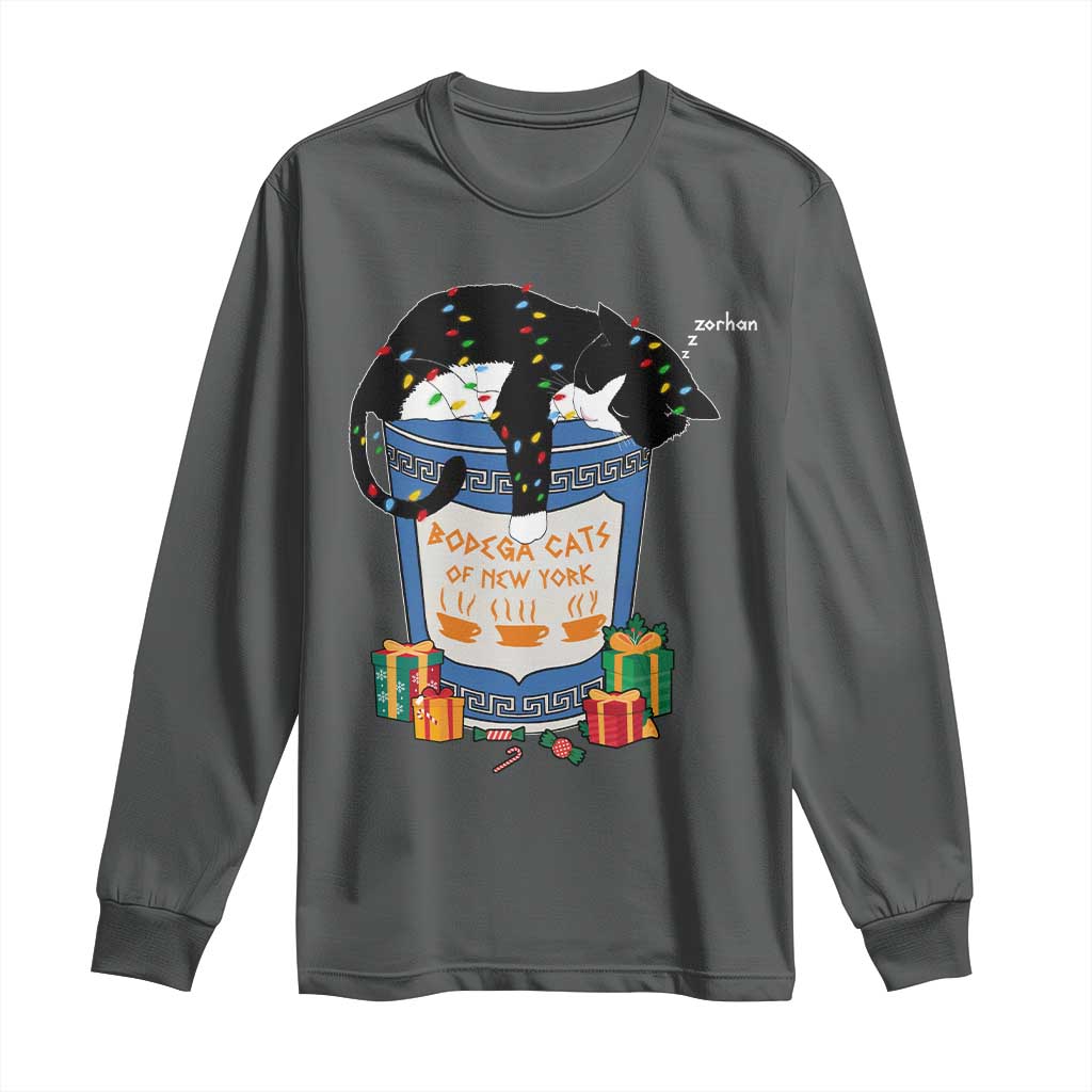 Bodega Cats of New York Long Sleeve Shirt Funny Democrat Christmas - Wonder Print Shop