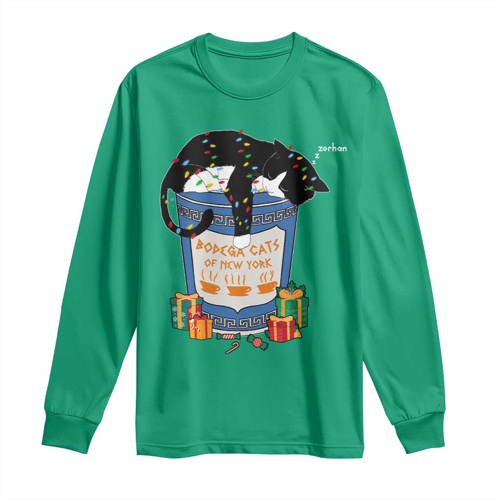 Bodega Cats of New York Long Sleeve Shirt Funny Democrat Christmas - Wonder Print Shop
