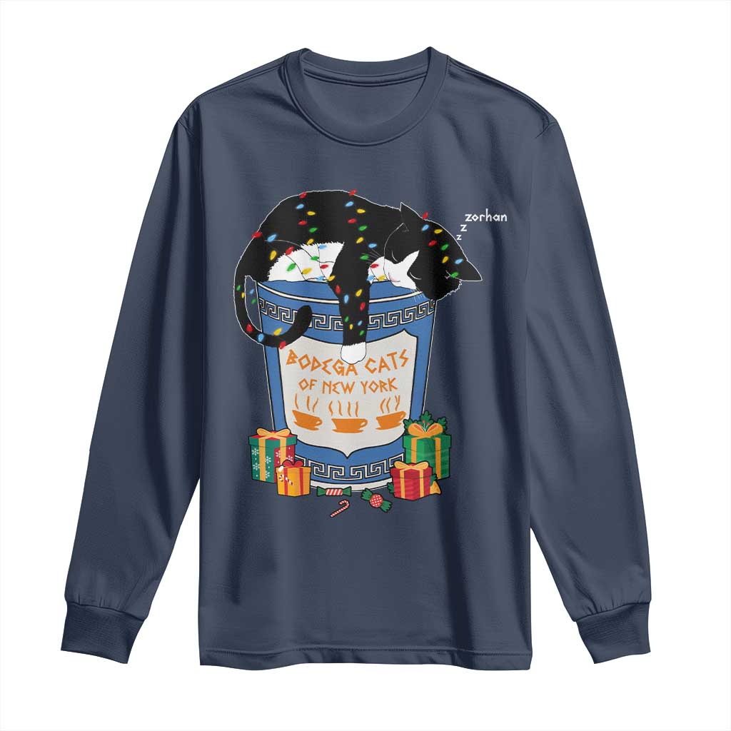 Bodega Cats of New York Long Sleeve Shirt Funny Democrat Christmas - Wonder Print Shop