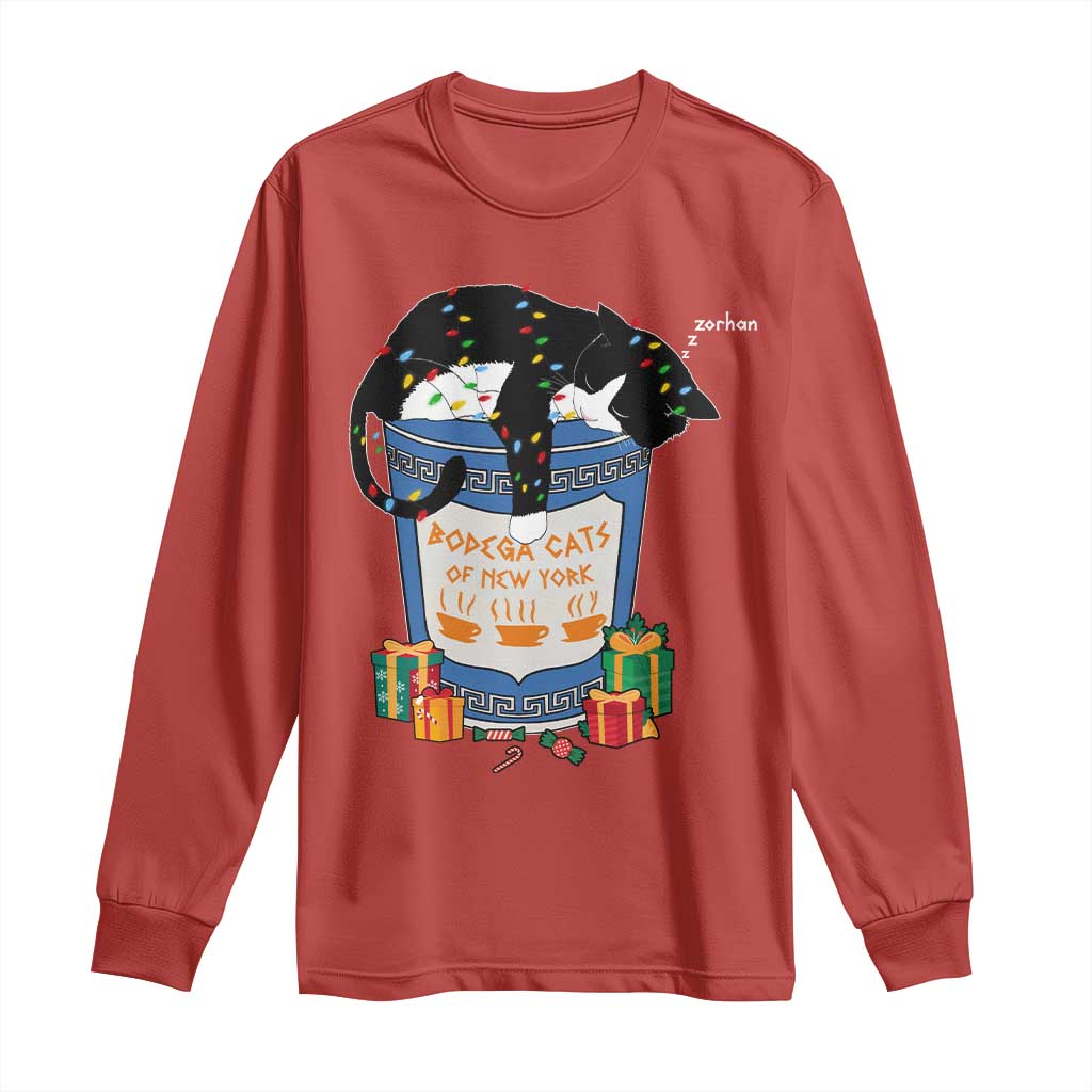 Bodega Cats of New York Long Sleeve Shirt Funny Democrat Christmas - Wonder Print Shop