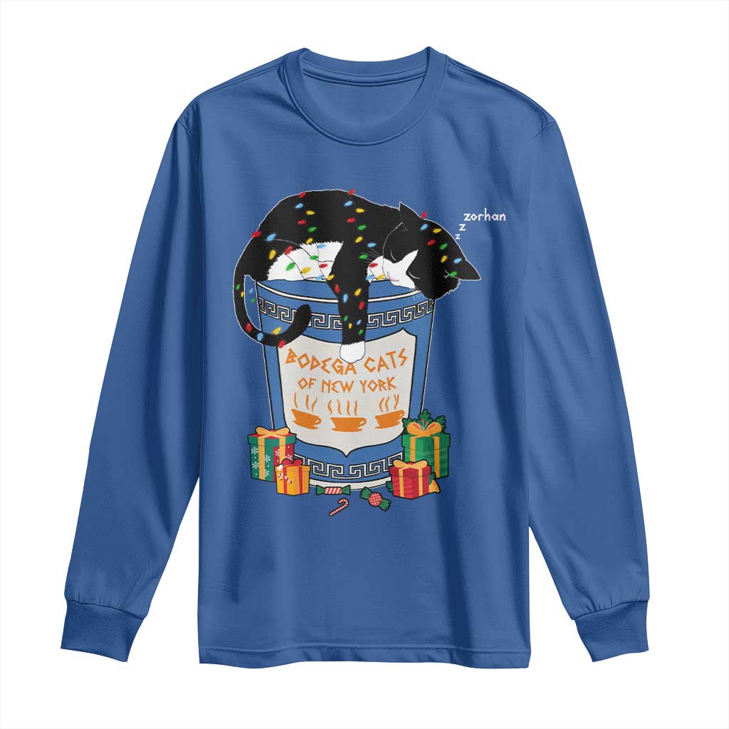 Bodega Cats of New York Long Sleeve Shirt Funny Democrat Christmas - Wonder Print Shop