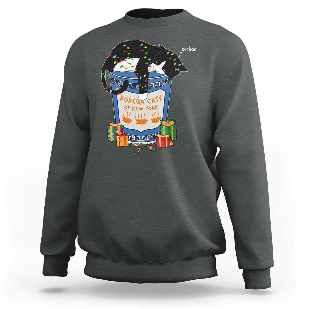 Bodega Cats of New York Sweatshirt Funny Democrat Christmas - Wonder Print Shop