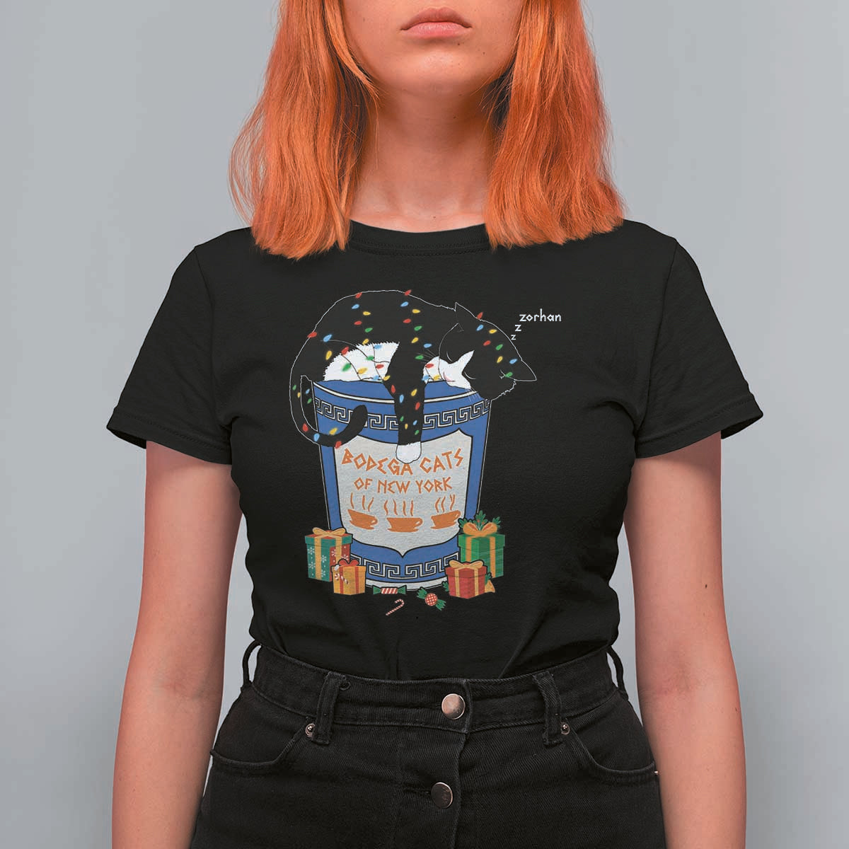Bodega Cats of New York T Shirt For Women Funny Democrat Christmas - Wonder Print Shop