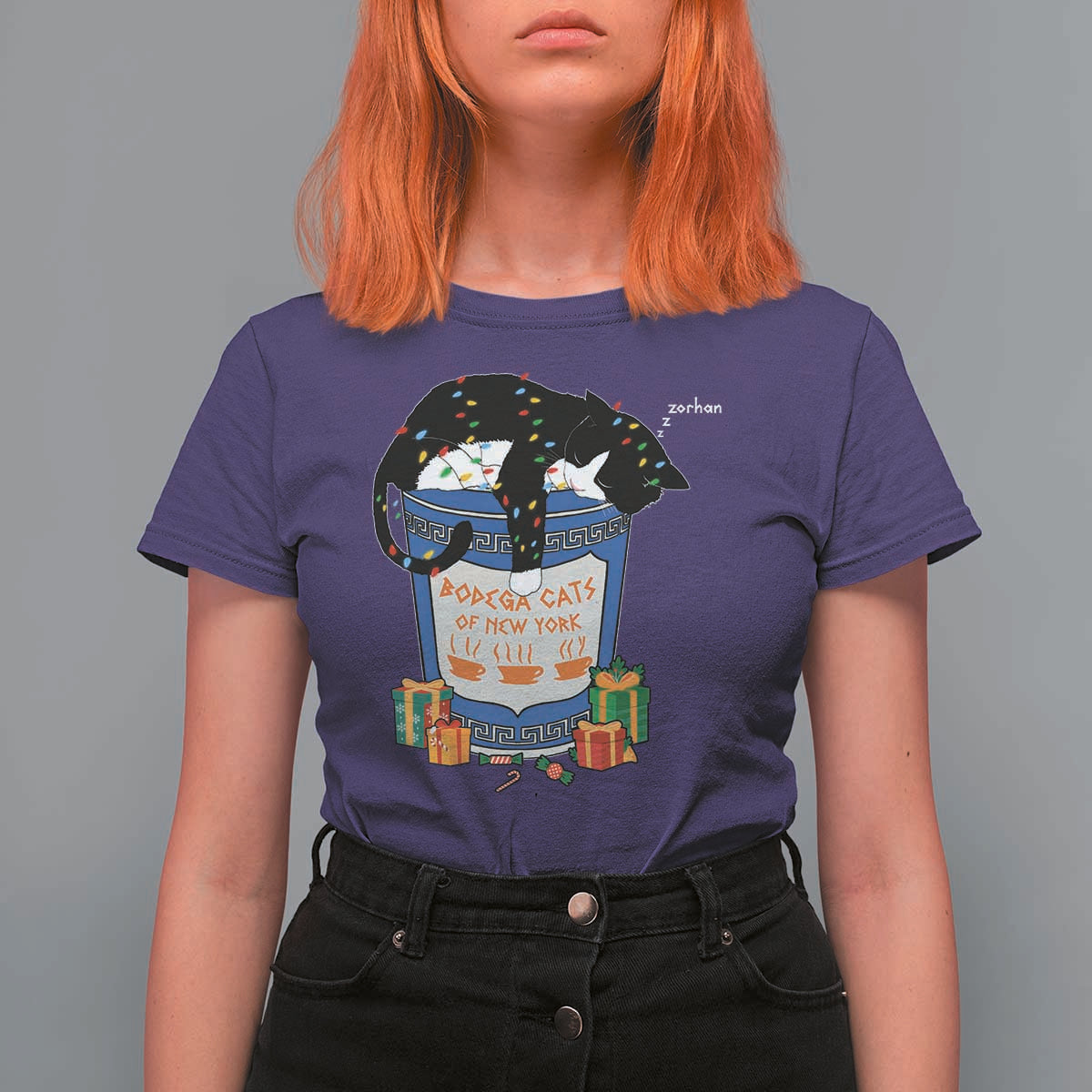 Bodega Cats of New York T Shirt For Women Funny Democrat Christmas - Wonder Print Shop
