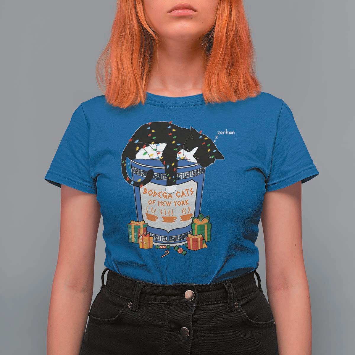 Bodega Cats of New York T Shirt For Women Funny Democrat Christmas - Wonder Print Shop