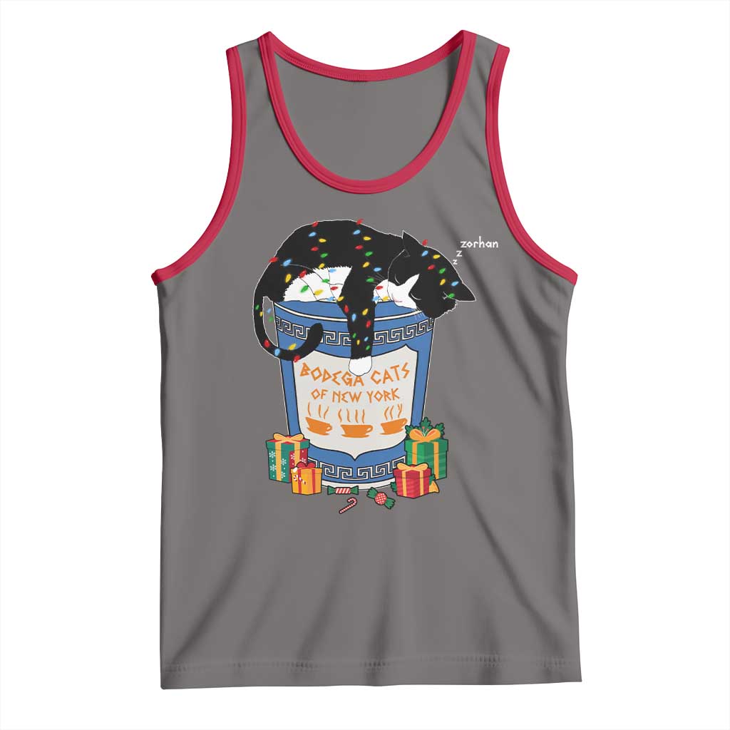 Bodega Cats of New York Tank Top Funny Democrat Christmas - Wonder Print Shop