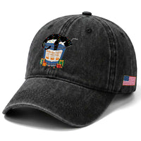 Bodega Cats of New York Washed Cotton Baseball Cap Funny Democrat Christmas