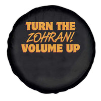 Turn The Volume Up Spare Tire Cover Zohran Mamdani - Wonder Print Shop