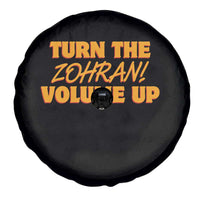Turn The Volume Up Spare Tire Cover Zohran Mamdani - Wonder Print Shop