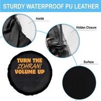 Turn The Volume Up Spare Tire Cover Zohran Mamdani - Wonder Print Shop