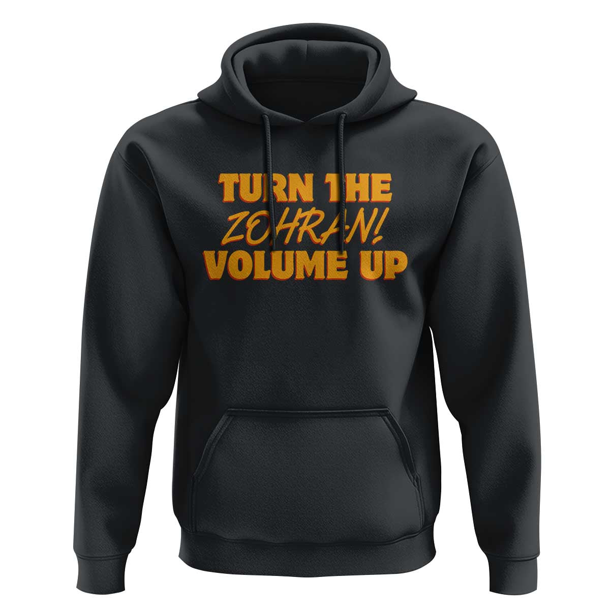 Turn The Volume Up Hoodie Zohran Mamdani - Wonder Print Shop